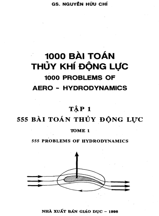 Tải Ngay: 1000 Bài Toán Thủy Khí Động Lực Tập 1 – 555 Bài Toán Thủy Động Lực | Bộ Sưu Tập Bài Tập Chuyên Sâu