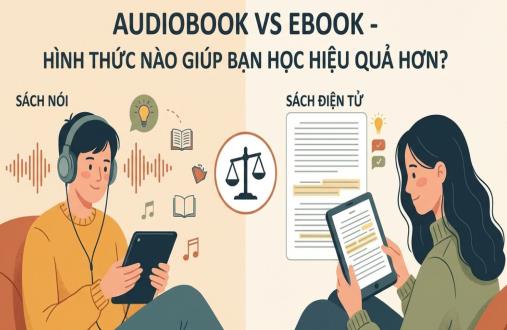 Audiobook vs Ebook – Hình Thức Nào Giúp Bạn Học Hiệu Quả Hơn?