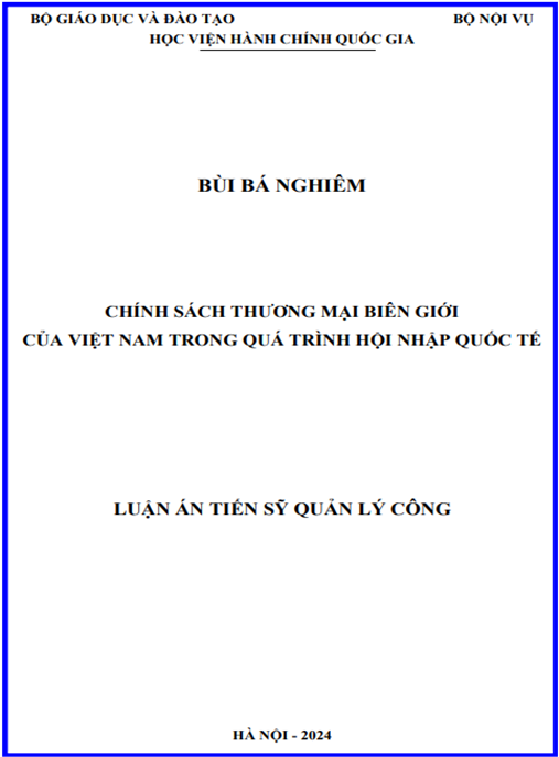 Chính sách Thương mại biên giới của Việt Nam trong quá trình hội nhập quốc tế – Ebook chuyên sâu