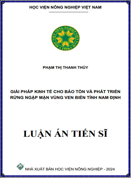 Giải pháp kinh tế bảo tồn & phát triển rừng ngập mặn Nam Định – Ebook PDF