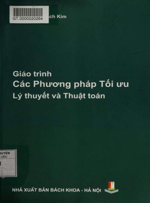 Giáo Trình Các Phương Pháp Tối Ưu – Lý Thuyết Và Thuật Toán | Ebook Toán Học Chuyên Sâu