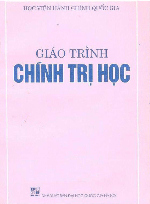 Giáo Trình Chính Trị Học – Lịch Sử Tư Tưởng Chính Trị Phương Tây Cổ Đại