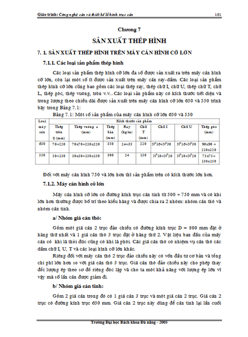 Giáo Trình Cơ Nghệ Cán Và Thiết Kế Lô Hình Trục Cán Tập 2 – Ebook PDF Chuyên Sâu