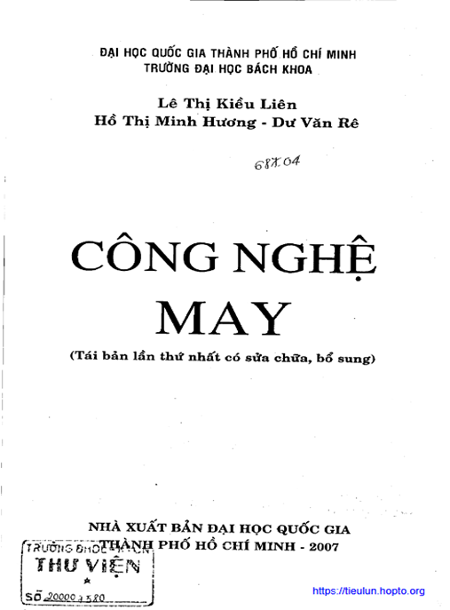 Giáo Trình Công Nghệ May – Hướng Dẫn Toàn Diện Cho Người Mới
