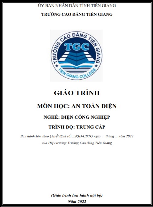 Giáo trình môn học An toàn điện – Hướng dẫn toàn diện cho Điện công nghiệp