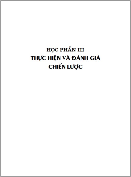 Giáo trình quản trị chiến lược – Phần 2 | Bí quyết thành công doanh nghiệp
