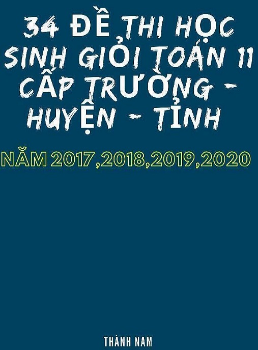 34 Đề Thi Học Sinh Giỏi Toán Lớp 11 Cấp Trường Huyện Tỉnh Năm 2017 2018 2019 2020 – Tải PDF