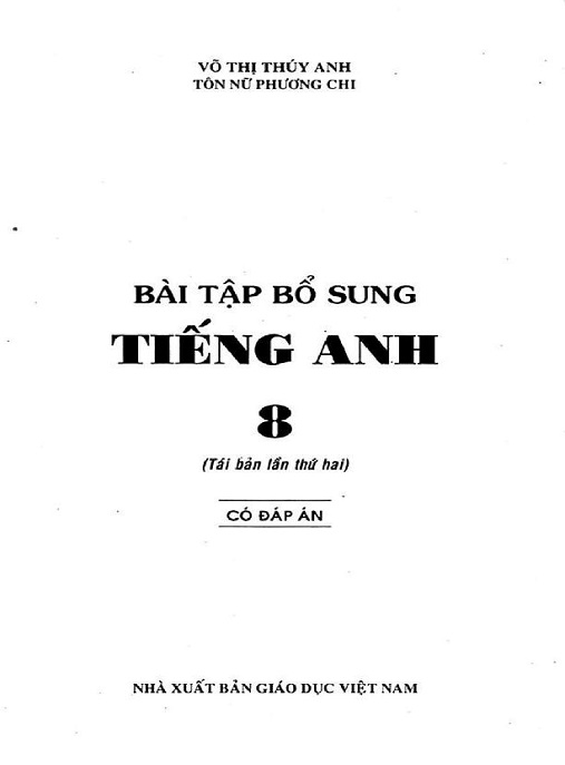 Bài Tập Bổ Sung Tiếng Anh Lớp 8 Có Đáp Án – Luyện Tập Siêu Hiệu Quả!