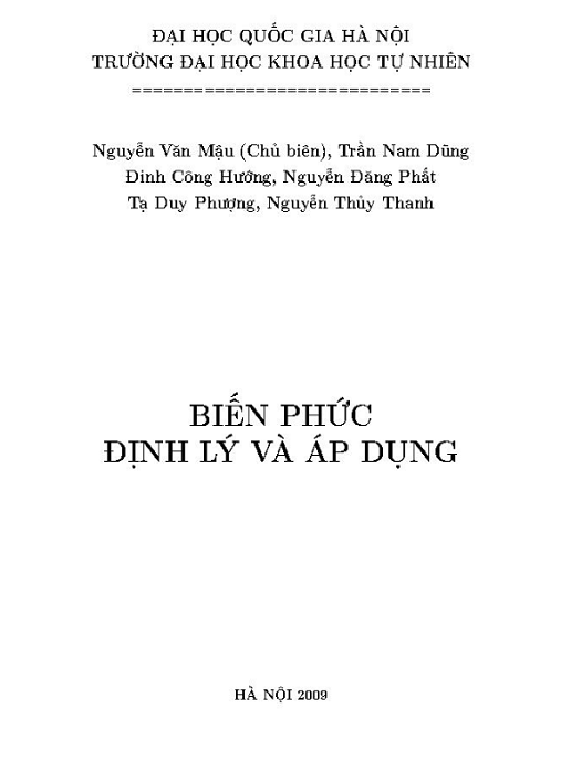 Biến Phức Định Lý Và Áp Dụng – Bí Quyết Toán Học Nâng Cao