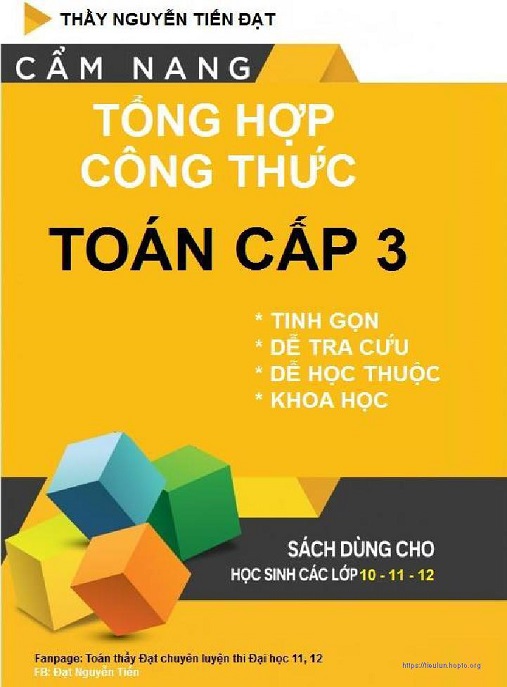 Cẩm Nang Tổng Hợp Công Thức Toán Cấp 3 – Bí Quyết Chinh Phục Kỳ Thi!