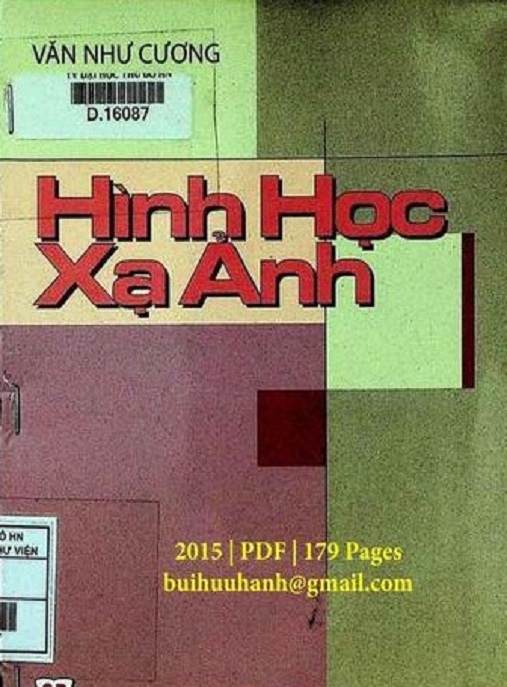 Hình Học Xạ Ảnh – Sách Kinh Điển Về Hình Học Hiện Đại