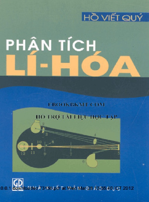 Phân Tích Lý Hóa – Giáo Trình Đầy Đủ, Dễ Hiểu Cho Sinh Viên