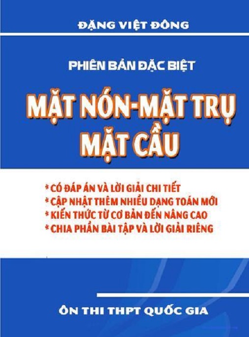 Phiên Bản Đặc Biệt – Mặt Nón – Mặt Trụ – Mặt Cầu | Ebook Toán Siêu Hay