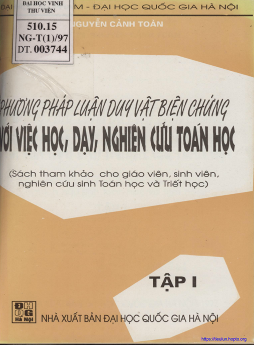 Phương Pháp Luận Duy Vật Biện Chứng Với Việc Học Dạy Nghiên Cứu Toán Học – Ebook PDF