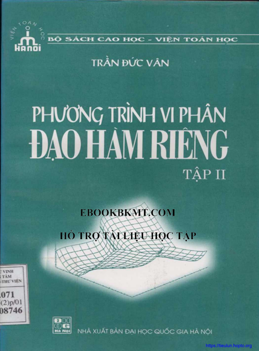 Phương Trình Vi Phân Đạo Hàm Riêng Tập 2 – Giải Pháp Nâng Cao Cho Toán Học