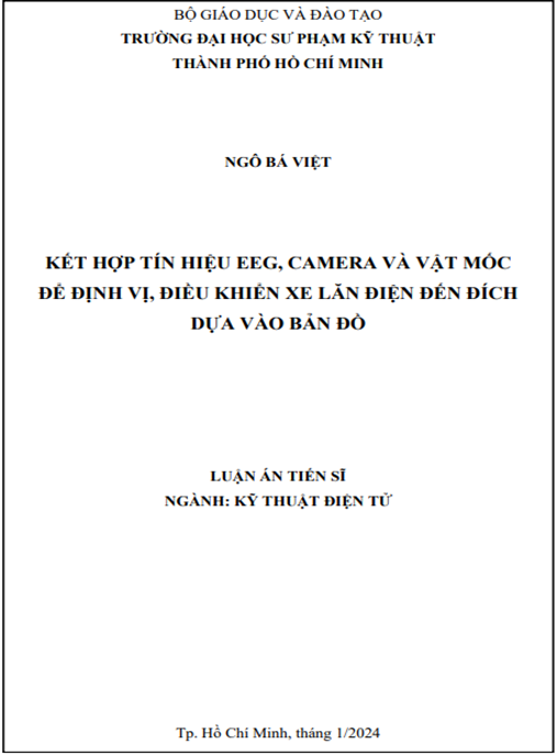 KẾT HỢP TÍN HIỆU EEG, CAMERA VÀ VẬT MỐC ĐỂ ĐỊNH VỊ, ĐIỀU KHIỂN XE LĂN ĐIỆN ĐẾN ĐÍCH DỰA VÀO BẢN ĐỒ – Nghiên cứu đột phá công nghệ
