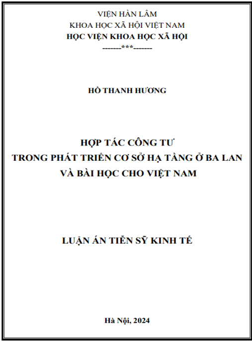 Luận án Hợp tác công tư trong phát triển cơ sở hạ tầng tại Ba Lan và bài học cho Việt Nam | Ebook PDF chuyên sâu