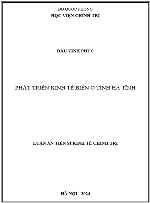 Phát triển kinh tế biển ở tỉnh Hà Tĩnh – Chiến lược bền vững