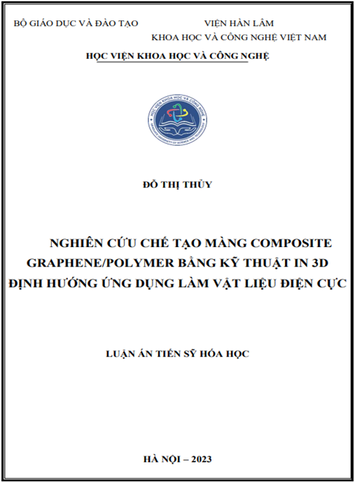 Nghiên cứu chế tạo màng composite graphene/polymer bằng kỹ thuật in 3D định hướng ứng dụng làm vật liệu điện cực – Ebook Đột Phá Công Nghệ