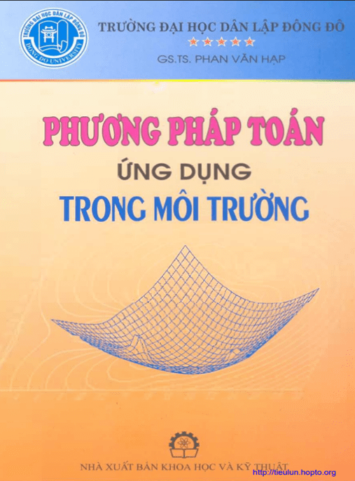 Phương Pháp Toán Ứng Dụng Trong Môi Trường – Giáo Trình Ebook PDF