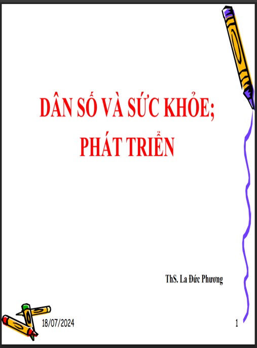 Bài giảng Dân số và sức khỏe – Tài liệu học tập toàn diện và cập nhật