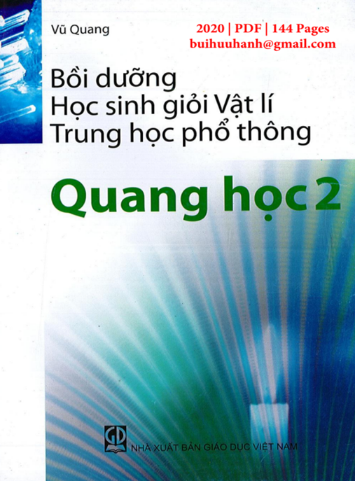 Tải Ngay: Bồi Dưỡng Học Sinh Giỏi Vật Lý Trung Học Phổ Thông – Quang Học 2