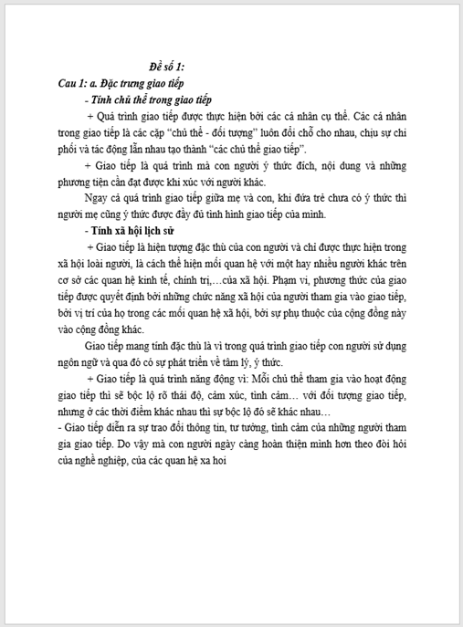 Câu hỏi ôn tập Tổng quan về giao tiếp trong kinh doanh – Bộ tài liệu ôn thi chất lượng
