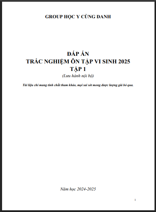 Ôn Thi đỉnh cao: Câu hỏi trắc nghiệm ôn tập Vi sinh năm 2025 có đáp án