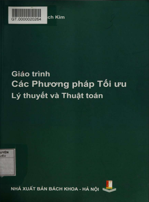 Giáo Trình Các Phương Pháp Tối Ưu – Lý Thuyết Và Thuật Toán | Ebook PDF