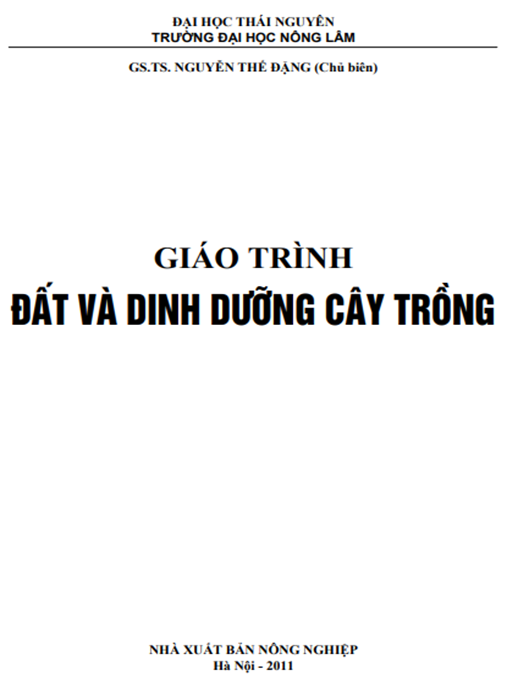 Giáo Trình Đất Và Dinh Dưỡng Cây Trồng – Bí Quyết Tăng Năng Suất Bền Vững
