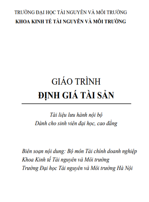 Giáo Trình Định Giá Tài Sản – Hướng Dẫn Toàn Diện Cho Nhà Đầu Tư Chuyên Nghiệp