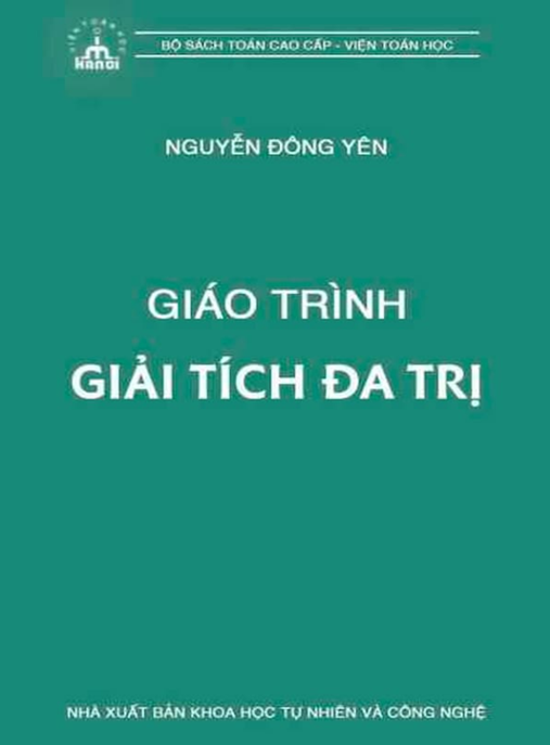 Giáo Trình Giải Tích Đa Trị – Hướng Dẫn Toàn Diện Cho Sinh Viên