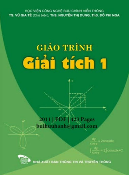 Giáo Trình Giải Tích Tập 1 – Nền Tảng Vững Chắc Toán Học Đại Cương