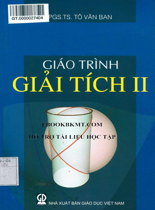 Giáo Trình Giải Tích Tập 2 – Ebook Chuẩn Đại Học Sinh Viên