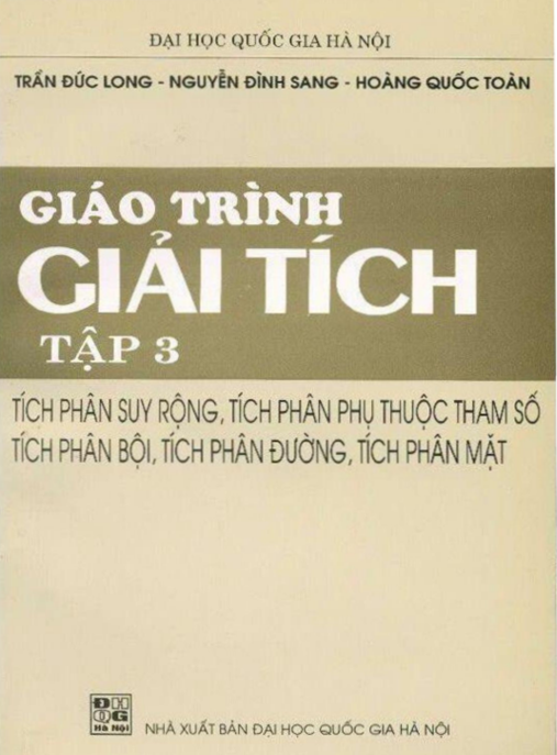 Giáo Trình Giải Tích Tập 3 – Bí Quyết Chinh Phục Toán Cao Cấp