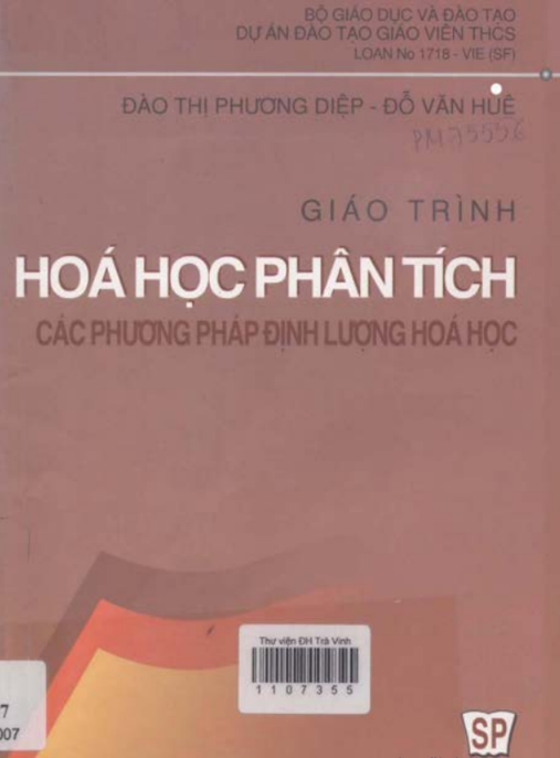 Giáo Trình Hóa Học Phân Tích Các Phương Pháp Định Lượng Hóa Học – Tài Liệu Chuẩn Sinh Viên