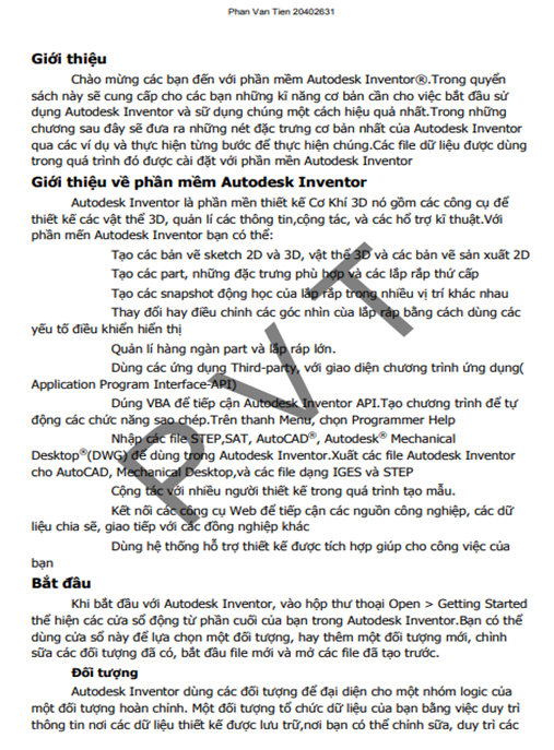 Giáo Trình Hướng Dẫn Học AutoDesk Inventor – Thành Thạo Từ A-Z Nhanh Chóng