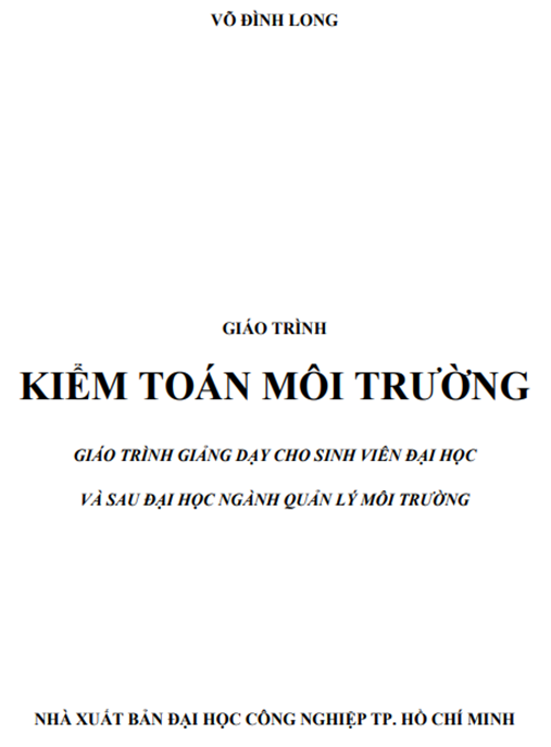 Giáo Trình Kiểm Toán Môi Trường – Hướng Dẫn Toàn Diện Cho Chuyên Gia Xanh