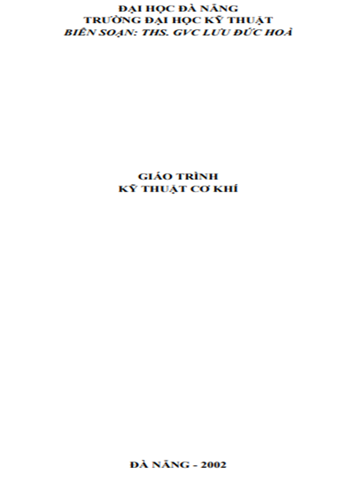 Giáo Trình Kỹ Thuật Cơ Khí – Hướng Dẫn Toàn Diện Cho Kỹ Sư Mới