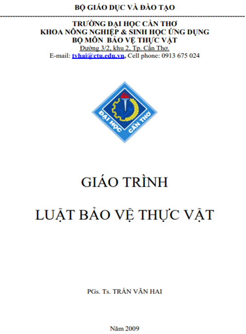 Giáo Trình Luật Bảo Vệ Thực Vật – Tài Liệu Chuẩn Mực Cho Sinh Viên & Chuyên Gia