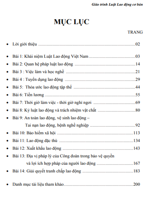 Giáo Trình Luật Lao Động Cơ Bản – Hướng Dẫn Toàn Diện Cho Người Mới
