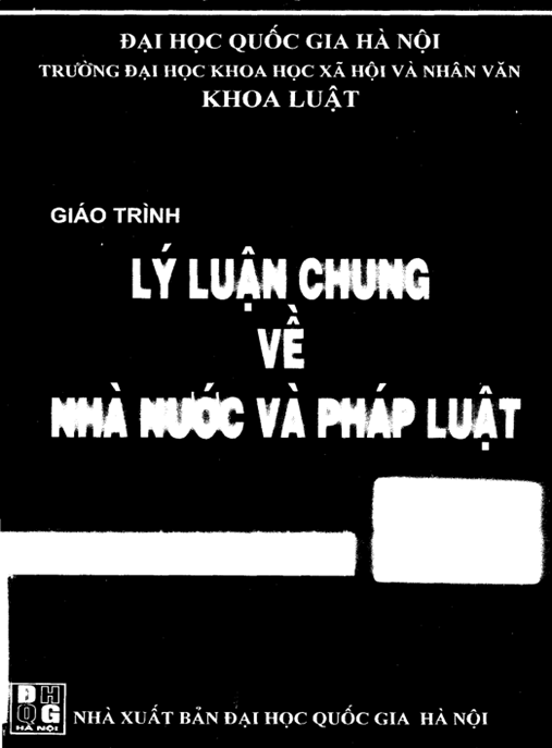 Giáo Trình Lý Luận Chung Về Nhà Nước Và Pháp Luật – Tài Liệu Chuẩn Đại Học