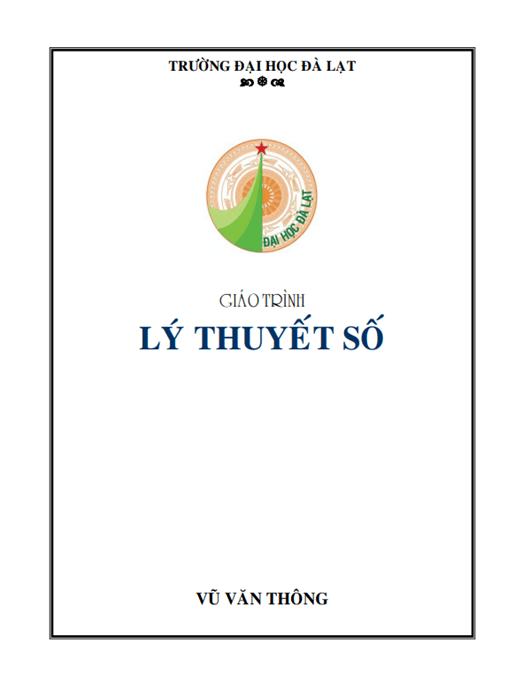 Giáo Trình Lý Thuyết Số – Ebook Toán Học Chuẩn Đại Học