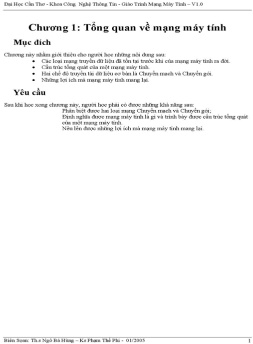 Giáo Trình Mạng Máy Tính Toàn Diện – Hướng Dẫn Từ Cơ Bản Đến Nâng Cao