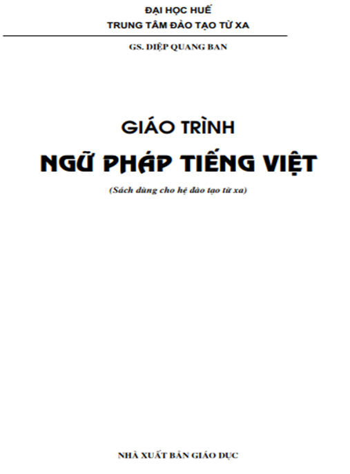 Giáo Trình Ngữ Pháp Tiếng Việt – Hướng Dẫn Toàn Diện Cho Người Học