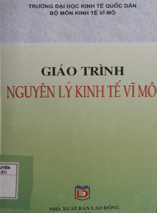 Giáo Trình Nguyên Lý Kinh Tế Vĩ Mô – Tài Liệu Chuẩn Đại Học Cho Người Mới