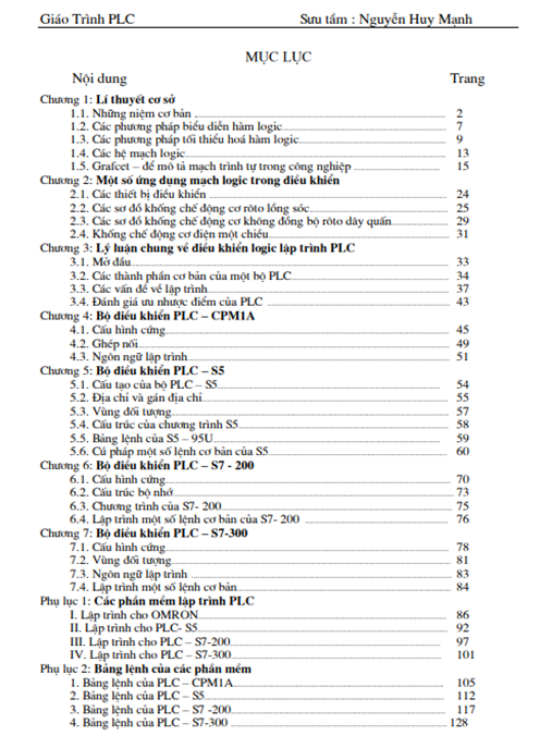 Giáo Trình PLC – Hướng Dẫn Lập Trình Từ Cơ Bản Đến Nâng Cao