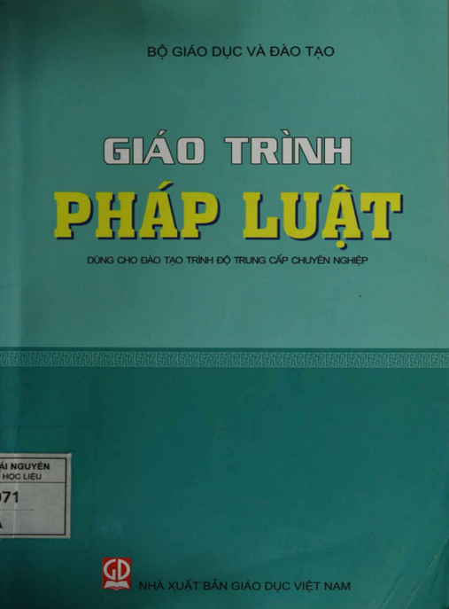 Giáo Trình Pháp Luật – Nền Tảng Kiến Thức Pháp Lý Toàn Diện