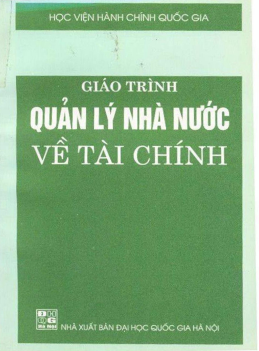 Giáo Trình Quản Lý Nhà Nước Về Tài Chính – Bí Quyết Lãnh Đạo Tài Chính Quốc Gia