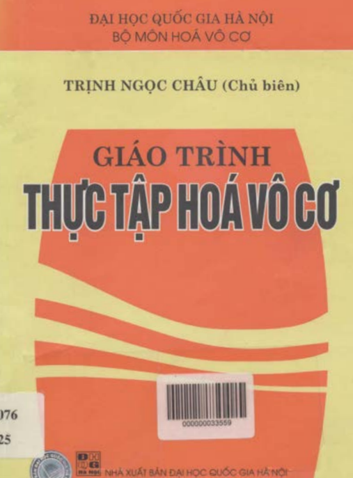 Giáo Trình Thực Tập Hóa Vô Cơ – Hướng Dẫn Thực Hành Oxi & Ozon